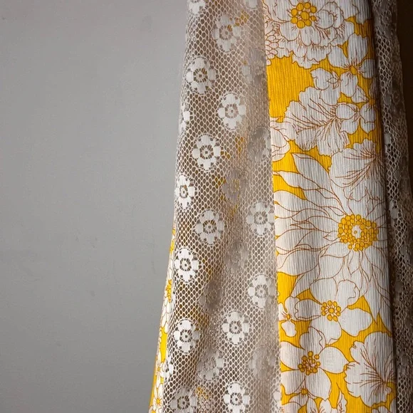 American Vintage Yellow Floral A-Line Maxi Skirt - Picture 6 of 16